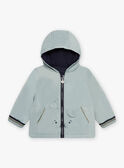 Wassergrüne Wendejacke für Baby Jungen CIENZO / 22E1BGG1DML614