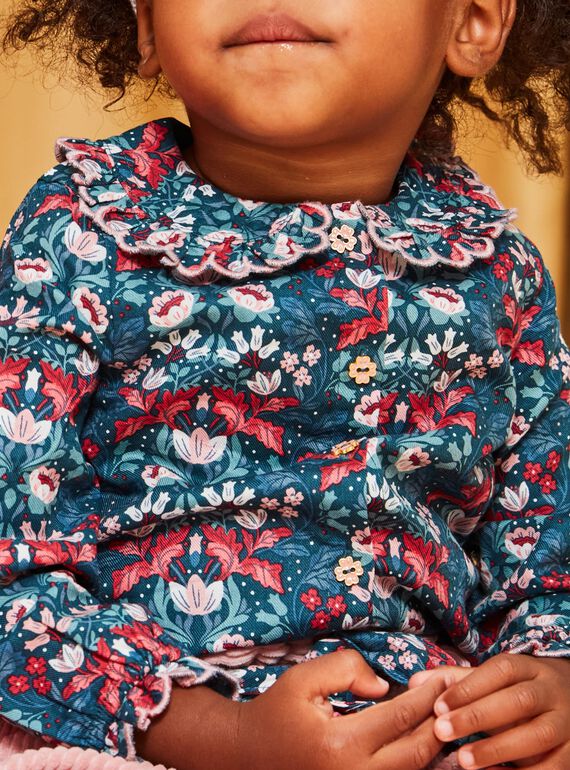 Twill-Bluse mit Blumenprint DATAHINA / 22H1BFZ1CHEG633