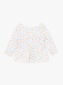 Badeshirt in Ecru mit Blumenprint KITIANA / 24E4BFG1TUV001