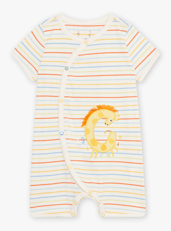 Baby Junge ecru gestreifter Strampler CEILAN / 22E5BG53GRE001