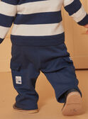 Marineblaue Komforthose mit Taschen mit Cargo-Effekt LADAMIEN / 24H1BGJ1PANC230