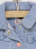 Jeansblaue Strickjacke RAILIA / 19E1BFD3CAR704