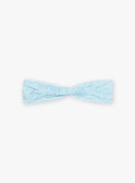 Elastisches Stirnband mit blauem Blumendruck Kind Mädchen CHYMOETTEX / 22E4PFW1BANC201