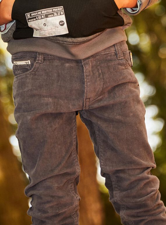 Graue Slim-Fit-Hose DUSLIMAGE / 22H3PGZ2PANJ908