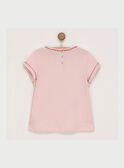 Rosa kurzärmeliges T-Shirt RAFITAETTE / 19E2PFC1TMCD300