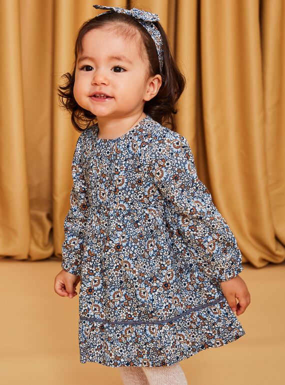 Kleid mit Blumenmuster aus Twill DARENATA / 22H1BFY2ROBC206