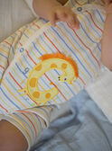 Baby Junge ecru gestreifter Strampler CEILAN / 22E5BG53GRE001