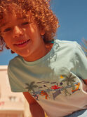 Blau-weißes Strand-T-Shirt KLIPLAGE / 24E3PGR2TMC000