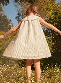 Kleid in Ecru mit Blumenprint LAROBETTE / 24H2PFI2ROB001